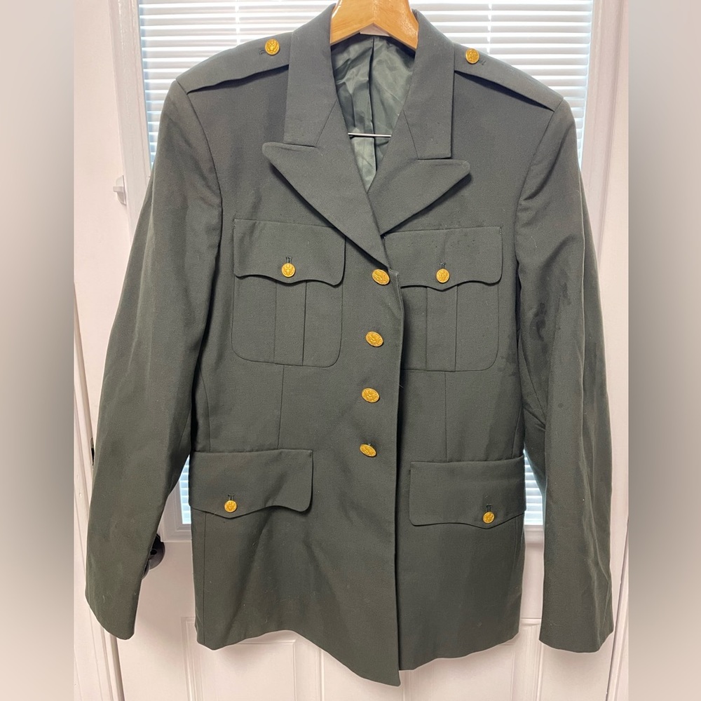 Army Uniform Jacket, Green, Size 40
